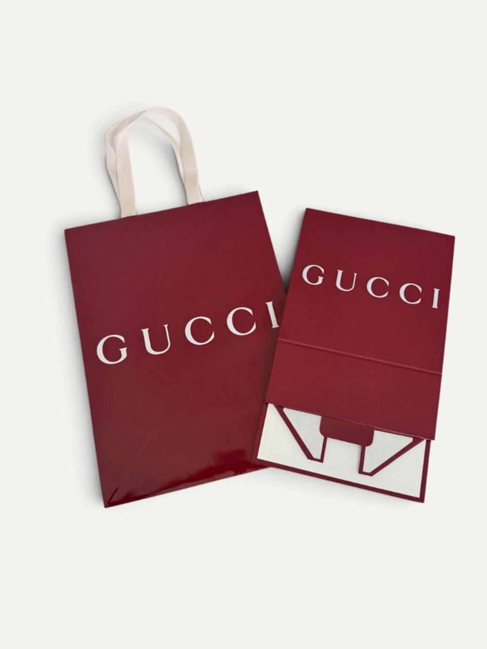 Gucci Belt Gift Box Unassembled Shopping Bag Empty Luxury Packaging Capri Italy